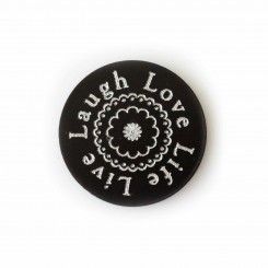 Love Life Live Laugh - Plate - to fit 3cm wide locket